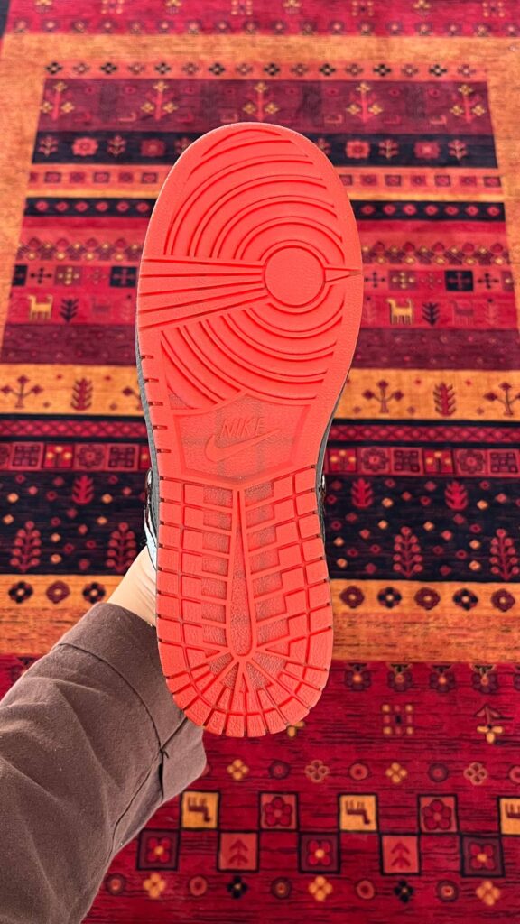 جردن ساق ورنی کف قرمز