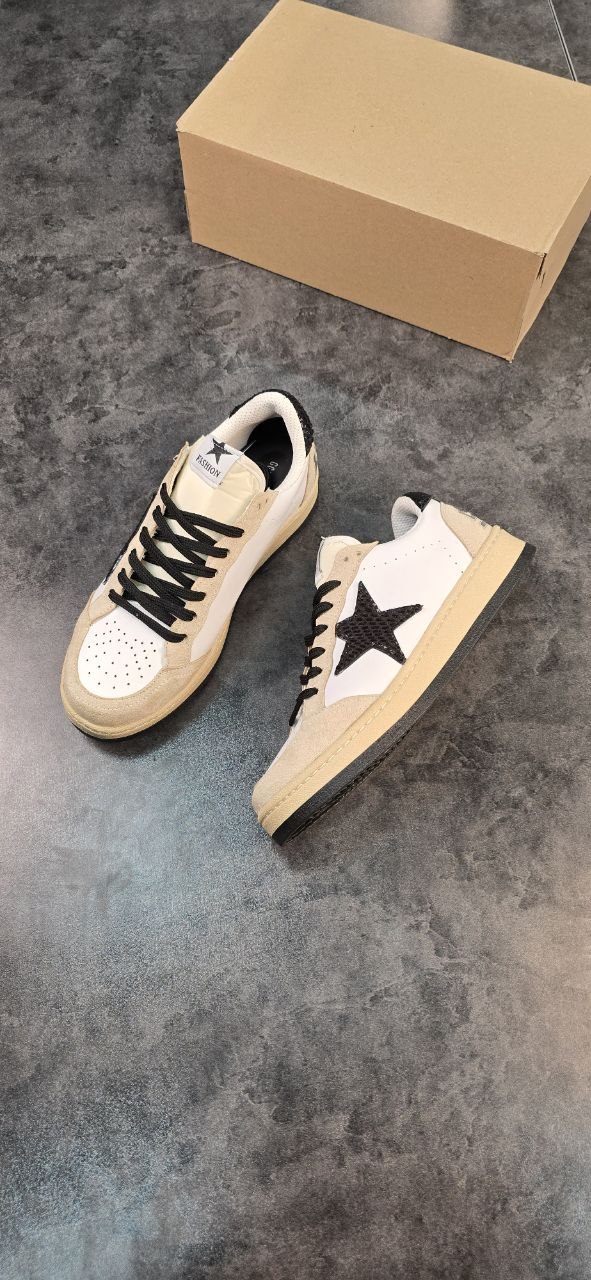 ونس Golden Goose کرم مشکی
